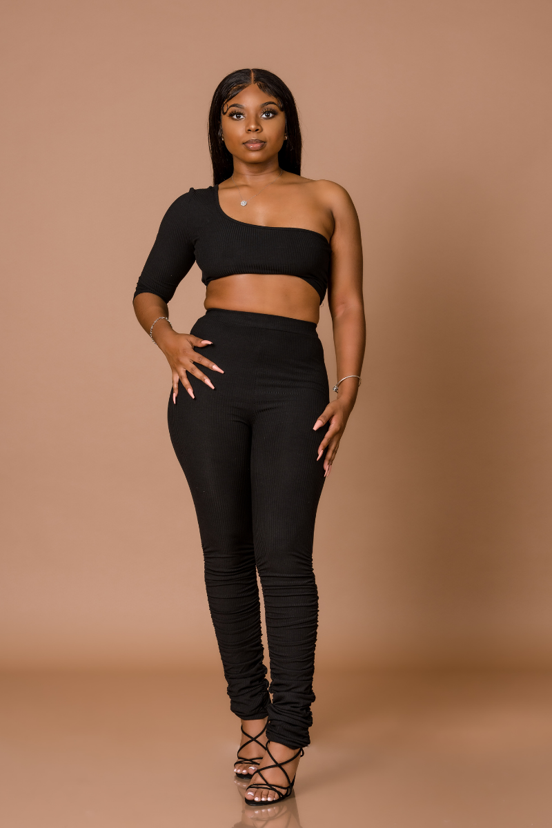 Tiffany Off Shoulder Pants Set