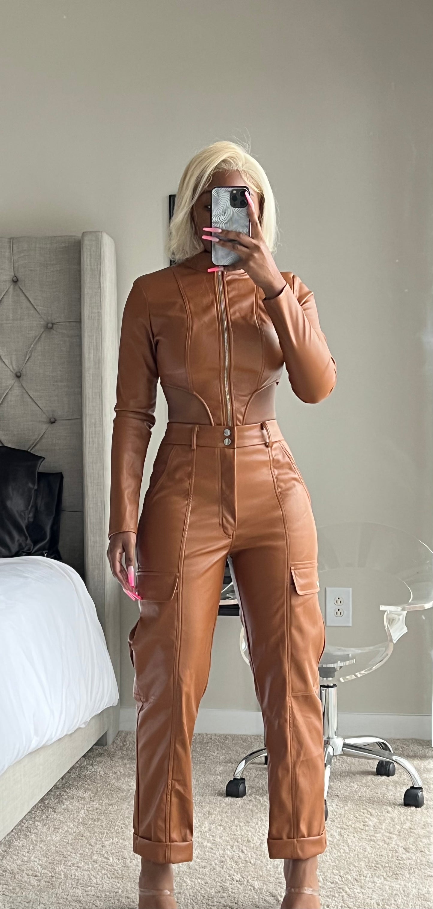 Poke Out Dem Pants Caramel Pants