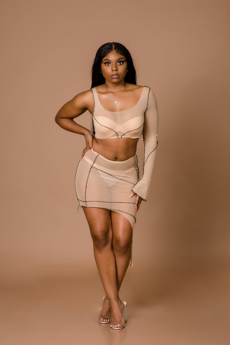 Sandstorm Nude Skirt Set